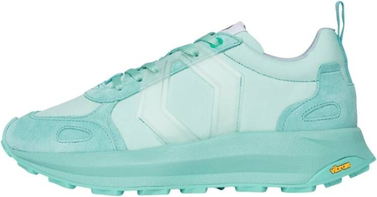 Mikakus Barcelona Turquoise Mono-Aqua Sneakers Blue Dames