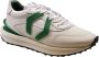 Mikakus Barcelona Witte sportschoenen met groene demping en spikes rubberen zool White Heren - Thumbnail 1