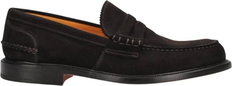 Mille885 Handgemaakte Penny Loafer Schoenen Brown Heren