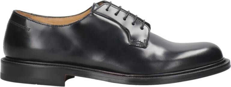 Mille885 Veterschoenen van leer Black Heren