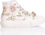 Mimanera Goud Roze Geborduurde Platform Sneakers White Dames - Thumbnail 1