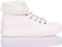 Mimanera Parel-Verfraaide Witte Platform Sneakers White Dames - Thumbnail 1