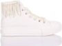 Mimanera Witte Platform Sneakers met Parelfranjes White Dames - Thumbnail 1