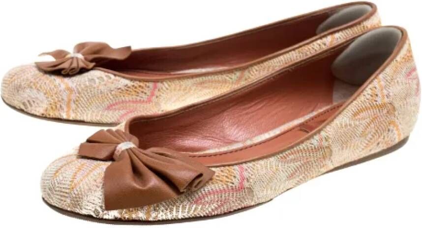 Missoni Pre-owned Canvas flats Multicolor Dames