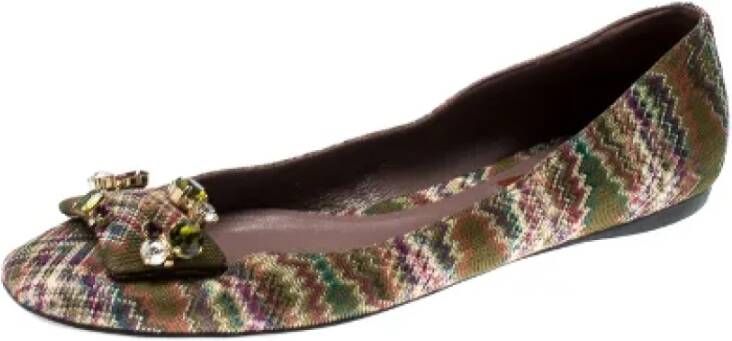 Missoni Pre-owned Fabric flats Multicolor Dames