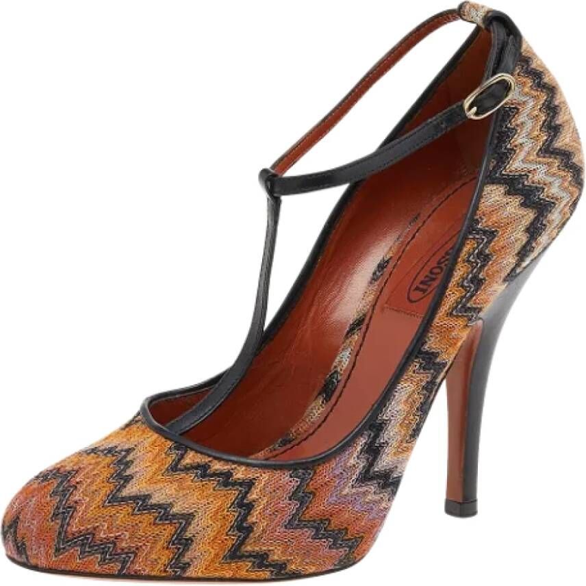 Missoni Pre-owned Leather heels Multicolor Dames