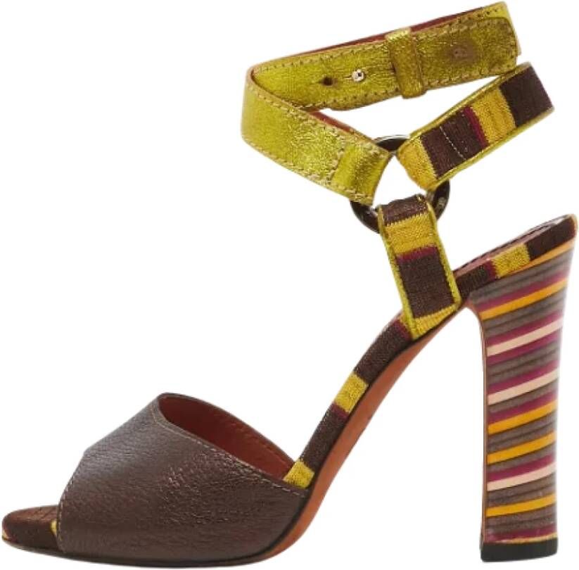 Missoni Pre-owned Leather sandals Multicolor Dames