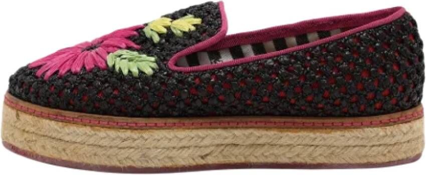 Missoni Pre-owned Raffia flats Multicolor Dames