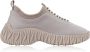 Miu Instapmodel Damesneakers met Strass Detail Beige Dames - Thumbnail 1