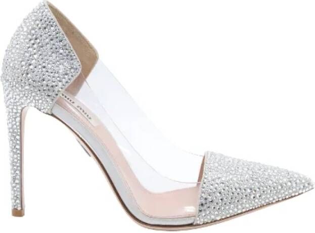 Miu Leather heels Gray Dames