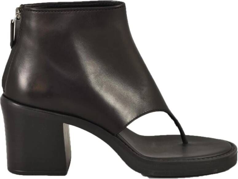 Miu Leren Rubberen Zoolschoenen Black Dames