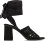 Miu Veterschoen Stoffen Sandalen Zwart Dames - Thumbnail 4