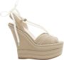 Miu Pre-owned Canvas heels Beige Dames - Thumbnail 1