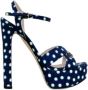 Miu Pre-owned Canvas sandals Blue Dames - Thumbnail 1