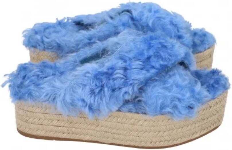 Miu Pre-owned Cotton sandals Blue Dames
