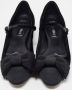 Miu Pre-owned Fabric flats Black Dames - Thumbnail 1