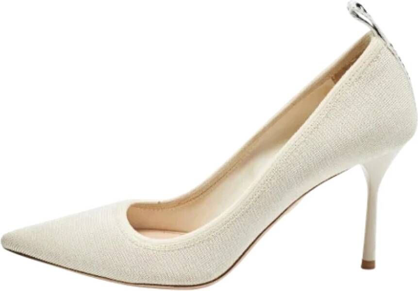 Miu Pre-owned Fabric heels Gray Dames