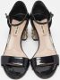 Miu Pre-owned Fabric sandals Black Dames - Thumbnail 1