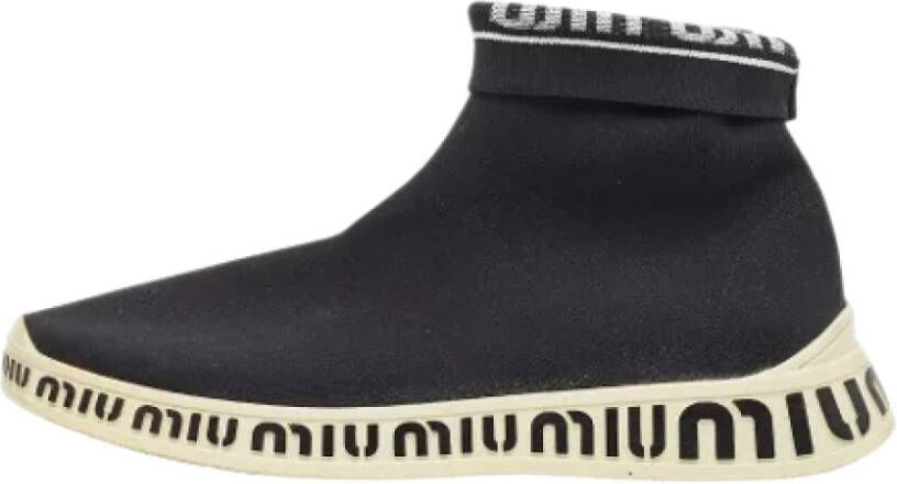 Miu Pre-owned Fabric sneakers Black Dames