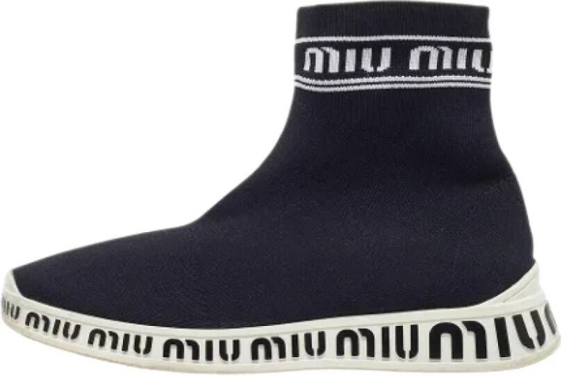 Miu Pre-owned Fabric sneakers Black Dames