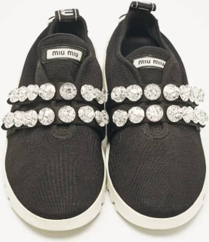 Miu Pre-owned Fabric sneakers Black Dames