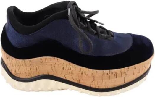 Miu Pre-owned Fabric sneakers Blue Dames