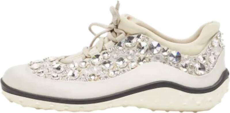 Miu Pre-owned Fabric sneakers Gray Dames