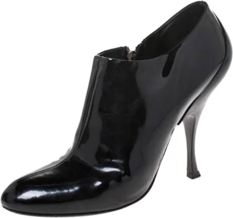 Miu Pre-owned Leather boots Black Dames