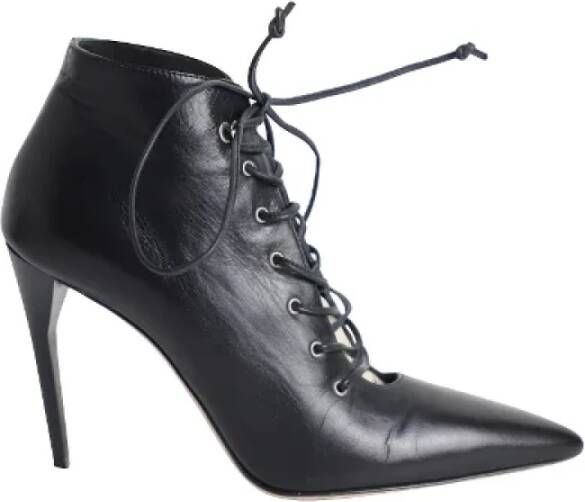 Miu Pre-owned Leather boots Black Dames