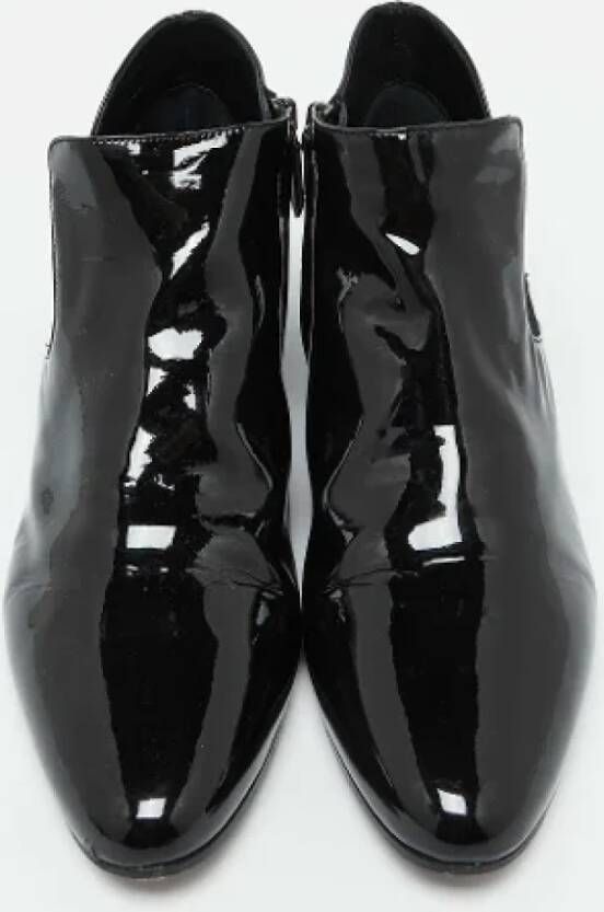 Miu Pre-owned Leather boots Black Dames