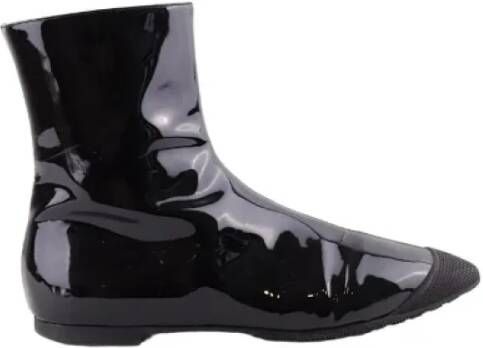 Miu Pre-owned Leather boots Black Dames