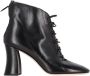 Miu Pre-owned Leather boots Black Dames - Thumbnail 1