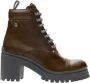 Miu Pre-owned Leather boots Brown Dames - Thumbnail 1