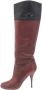 Miu Pre-owned Leather boots Red Dames - Thumbnail 1