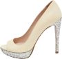 Miu Pre-owned Leather heels Beige Dames - Thumbnail 1