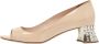 Miu Pre-owned Leather heels Beige Dames - Thumbnail 1