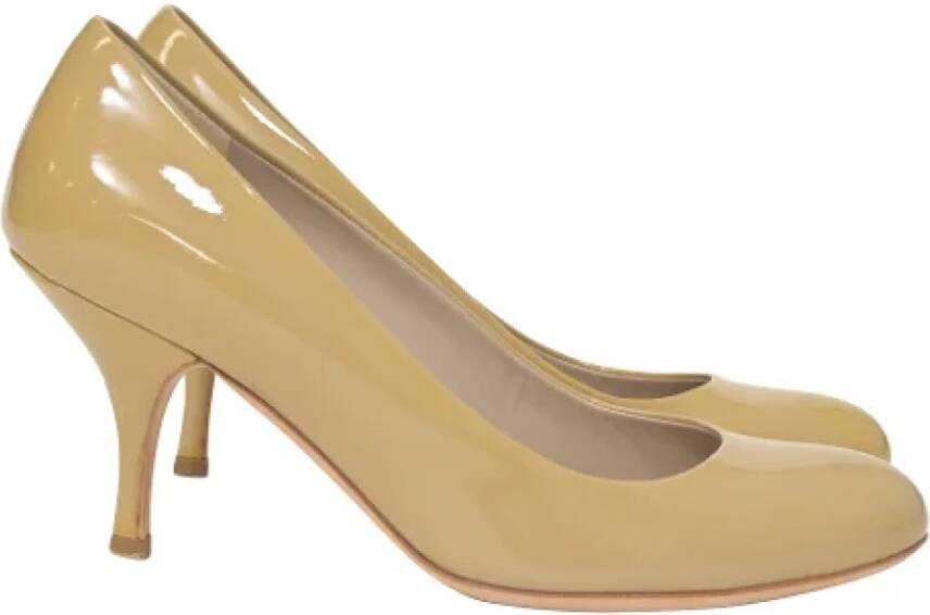 Miu Pre-owned Leather heels Beige Dames