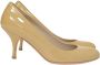 Miu Pre-owned Leather heels Beige Dames - Thumbnail 1