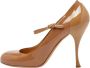 Miu Pre-owned Leather heels Beige Dames - Thumbnail 1