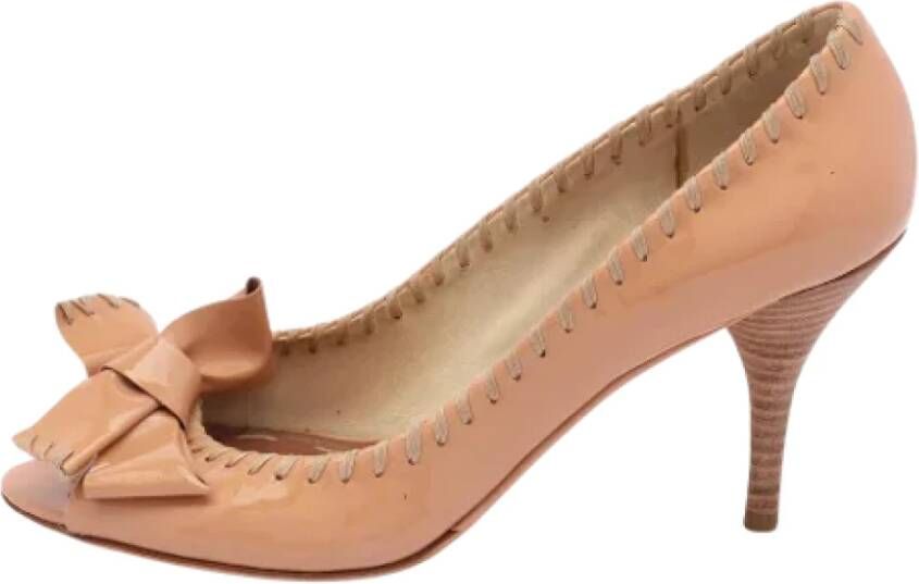 Miu Pre-owned Leather heels Beige Dames