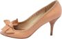 Miu Pre-owned Leather heels Beige Dames - Thumbnail 1