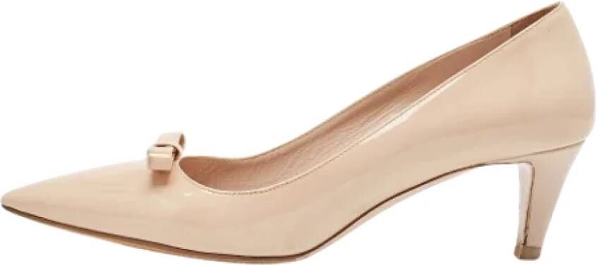 Miu Pre-owned Leather heels Beige Dames