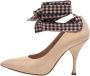 Miu Pre-owned Leather heels Beige Dames - Thumbnail 1