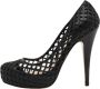 Miu Pre-owned Leather heels Black Dames - Thumbnail 1