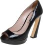 Miu Pre-owned Leather heels Black Dames - Thumbnail 1