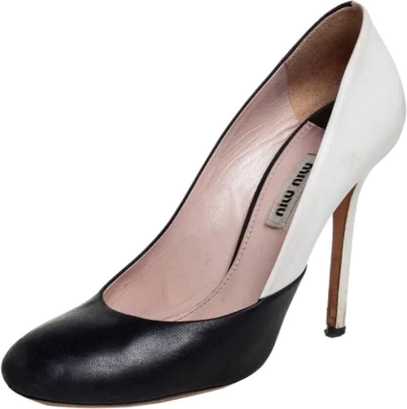 Miu Pre-owned Leather heels Black Dames