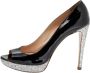 Miu Pre-owned Leather heels Black Dames - Thumbnail 1