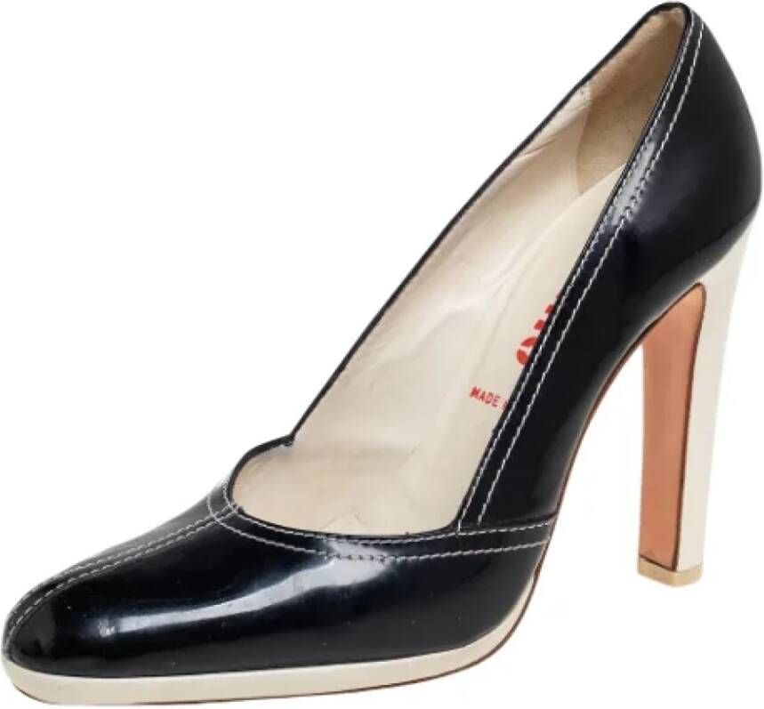 Miu Pre-owned Leather heels Black Dames