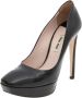 Miu Pre-owned Leather heels Black Dames - Thumbnail 1