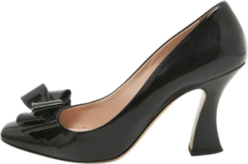 Miu Pre-owned Leather heels Black Dames